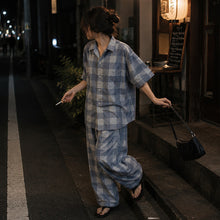 画像をギャラリービューアに読み込む, Porter Classic H/W INDIGO CHECK BEAT WRITER SHIRT ポータークラシック H/W インディゴチェックビートライターシャツ（BLUE）（LIGHT BLUE）[PC-010-3932]
