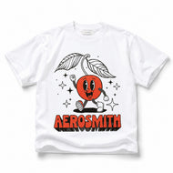 JOHNBULL アーティストTシャツ（AEROSMITH ／ APPLE）（ホワイト）[JT261C19]