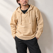 Load image into Gallery viewer, CWORKS Alaia Linen Mexican Parka Seaworks Alaia Linen Mexican Parka (white) (Black) [CWST009]
