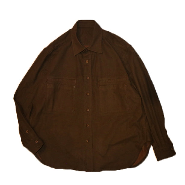 copano86 Mud Bengala Coating Flannel Shirt コパノ マッドベンガラコーティングフランネルシャツ [CP25AWSH-01]