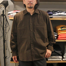 Load image into Gallery viewer, copano86 Mud Bengala Coating Flannel Shirt コパノ マッドベンガラコーティングフランネルシャツ [CP25AWSH-01]

