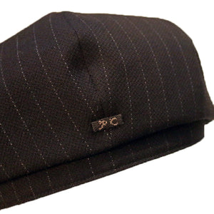 Porter Classic PIN STRIPE CASQUETTE ポータークラシック ピンストライプ キャスケット（BLACK）[PC-031-3652]