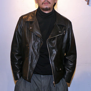 Porter Classic PC RIDERS JACKET W/LOVE & PEACE SILVER  ポータークラシック ライダースジャケット W/ラブ&ピース 925シルバー（BLACK）【PC-017-1962】