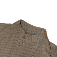 将图片加载到图库查看器，Porter Classic FADED STRIPE MOTORCYCLE JACKET ポータークラシック フェードストライプ モーターサイクルジャケット（GRAY）[PC-003-3545]
