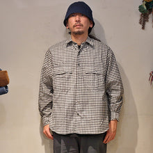 将图片加载到图库查看器，Porter Classic - 卷起方格格纹衬衫 Porter Classic 卷起方格格纹衬衫 - 海军蓝 [PC-016-1544]
