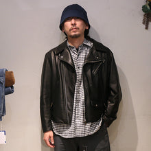 将图片加载到图库查看器，Porter Classic - 卷起方格格纹衬衫 Porter Classic 卷起方格格纹衬衫 - 海军蓝 [PC-016-1544]
