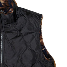 将图片加载到图库查看器，TAION タイオン ミリタリー リバーシブル ハイネック ダウンベスト（BLACK×PAINT）[R002BML]
