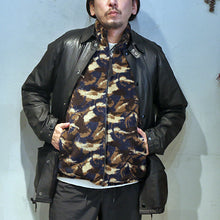 将图片加载到图库查看器，TAION タイオン ミリタリー リバーシブル ハイネック ダウンベスト（BLACK×PAINT）[R002BML]
