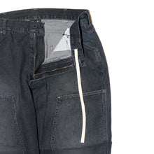 将图片加载到图库查看器，NULL TOKYO W-KNEE DENIM ヌル トウキョウ ダブルニー デニム （BLACK） [NULL-110EX]
