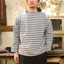 将图片加载到图库查看器，JELADO Malibu Boat Neck Border Tee（黑色 x 灰白色）（海军 x 森林绿）[BL72217]

