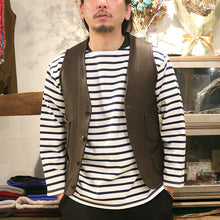 将图片加载到图库查看器，JELADO Malibu Boat Neck Border Tee（黑色 x 灰白色）（海军 x 森林绿）[BL72217]
