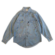 将图片加载到图库查看器，rebear by Johnbull リベア バイ ジョンブル リメイク ペイントデニムシャツ （ユーズド）[RE261L03]
