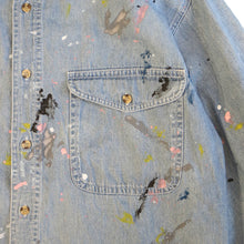 将图片加载到图库查看器，rebear by Johnbull リベア バイ ジョンブル リメイク ペイントデニムシャツ （ユーズド）[RE261L03]
