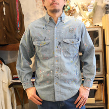 将图片加载到图库查看器，rebear by Johnbull リベア バイ ジョンブル リメイク ペイントデニムシャツ （ユーズド）[RE261L03]
