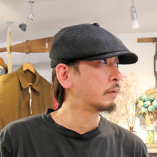 Load image into Gallery viewer, Porter Classic LINEN NKIT CASQUETT ポータークラシック リネン ニット キャスケット（BLACK）[PC-031-4007]
