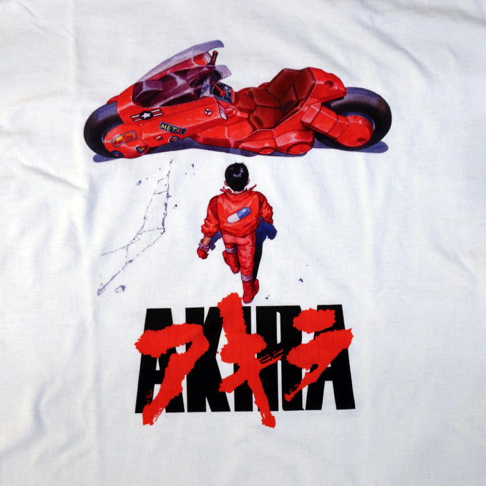 AKIRA Bike Logo Classic Tee アニメーション アキラ Tシャツ (WHITE