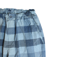 画像をギャラリービューアに読み込む, Porter Classic H/W INDIGO CHECK EASY PANTS ポータークラシック H/W インディゴチェックイージーパンツ（BLUE）（LIGHT BLUE）[PC-010-3933]
