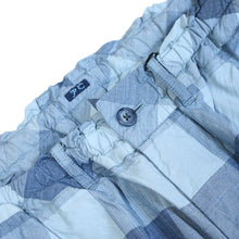 画像をギャラリービューアに読み込む, Porter Classic H/W INDIGO CHECK EASY PANTS ポータークラシック H/W インディゴチェックイージーパンツ（BLUE）（LIGHT BLUE）[PC-010-3933]
