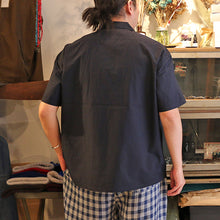 Load image into Gallery viewer, Porter Classic Dropout Spy ALOHA SHIRT (THE MISFIT SPIES) Porter Classic Dropout Spy Aloha Shirt (BLACK) (YELLOW) [PC-024-1864]
