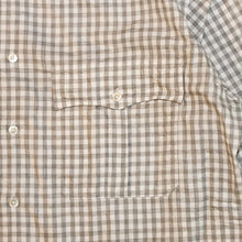 Load image into Gallery viewer, Porter Classic - ROLL UP GINGHAM CHECK SHIRT Porter Classic Roll Up Gingham Check Shirt - NAVY [PC-016-1544]

