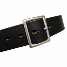 Load image into Gallery viewer, HERALDIC BELTS 3/4inch Bridle Leather Belt Heraldic Belt (Black)
