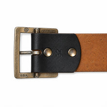 Load image into Gallery viewer, HERALDIC BELTS 3/4inch Bridle Leather Belt Heraldic Belt (Black)
