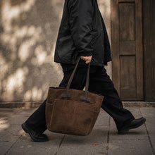 将图片加载到图库查看器，LASTLOT TOTE BAG ラストロット トートバッグ （BROWN）[LL000002]
