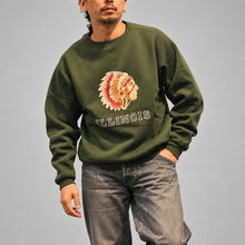 画像をギャラリービューアに読み込む, JELADO ILLINOIS Flocky Pt Sweat ジェラード イリノイ フロッキー プリント スウェット（Black）（Grass Green）[AB12201]
