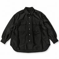 copano86 BRITISH OFFICER SHIRT コパノ ブリティッシュ オフィサー シャツ（BLACK）[CP26AWSH-01]