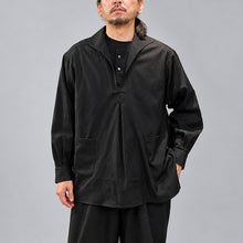 将图片加载到图库查看器，copano86 FRENCH SHIRT コパノ フレンチシャツ（BLACK）[CP26AWSH-02]
