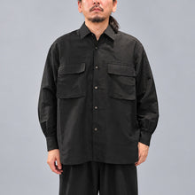 画像をギャラリービューアに読み込む, copano86 BRITISH OFFICER SHIRT コパノ ブリティッシュ オフィサー シャツ（BLACK）[CP26AWSH-01]

