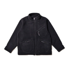 Load image into Gallery viewer, PORTER CLASSIC FLEECE ZIP UP JACKET（POLARTEC）ポータークラシック フリース ジップアップ ジャケット - ポーラテック （BLACK）[PC-022-2446]
