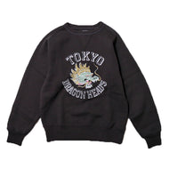 JELADO Tokyo Dragon Heads Sweat Shirt ジェラード トウキョウ ドラゴンヘッズ スウェットシャツ（Smoke Black） [AB01225］