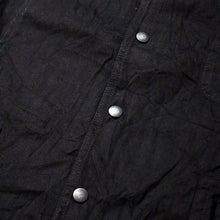 将图片加载到图库查看器，Porter Classic CLASSIC DENIM MIL-SHIRT JACKET ポータークラシック クラシック デニム ミルシャツ ジャケット（BLACK）（NAVY）[PC-005-2682]
