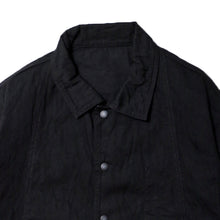 画像をギャラリービューアに読み込む, Porter Classic CLASSIC DENIM MIL-SHIRT JACKET ポータークラシック クラシック デニム ミルシャツ ジャケット（BLACK）（NAVY）[PC-005-2682]
