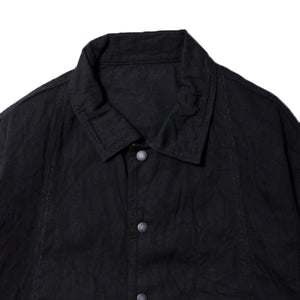 Porter Classic CLASSIC DENIM MIL-SHIRT JACKET ポータークラシック クラシック デニム ミルシャツ ジャケット（BLACK）（NAVY）[PC-005-2682]