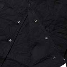 将图片加载到图库查看器，Porter Classic CLASSIC DENIM MIL-SHIRT JACKET ポータークラシック クラシック デニム ミルシャツ ジャケット（BLACK）（NAVY）[PC-005-2682]
