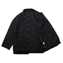 画像をギャラリービューアに読み込む, Porter Classic CLASSIC DENIM MIL-SHIRT JACKET ポータークラシック クラシック デニム ミルシャツ ジャケット（BLACK）（NAVY）[PC-005-2682]
