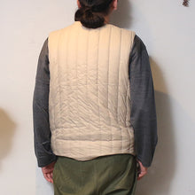 Load image into Gallery viewer, TAION MILITARY ZIP VNECK DOWN VEST &lt;MILITARY LINE&gt;
