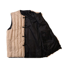 Load image into Gallery viewer, TAION MILITARY ZIP VNECK DOWN VEST &lt;MILITARY LINE&gt;
