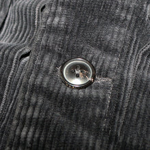 将图片加载到图库查看器，Porter Classic CORDUROY SHORT JACKET ポータークラシック コーデュロイ ショートジャケット（BLACK）[BFA-P-018-4132]
