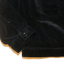 将图片加载到图库查看器，Porter Classic CORDUROY SHORT JACKET ポータークラシック コーデュロイ ショートジャケット（BLACK）[BFA-P-018-4132]
