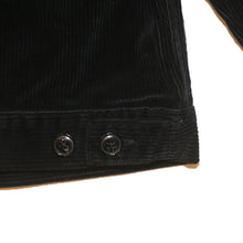 将图片加载到图库查看器，Porter Classic CORDUROY SHORT JACKET ポータークラシック コーデュロイ ショートジャケット（BLACK）[BFA-P-018-4132]
