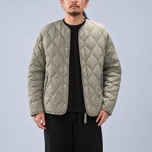 将图片加载到图库查看器，TAION MILITARY VNECK 拉链羽绒服 [UNISEX] TAION 军用 V 领拉链羽绒服（黑色）（D/NAVY）（D/OLIVE）[TAION-101ZML-1LONG]
