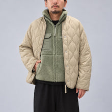 将图片加载到图库查看器，TAION MILITARY VNECK 拉链羽绒服 [UNISEX] TAION 军用 V 领拉链羽绒服（黑色）（D/NAVY）（D/OLIVE）[TAION-101ZML-1LONG]
