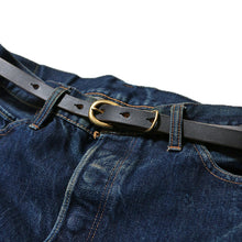 画像をギャラリービューアに読み込む, JELADO×BUTTON WORKS D-Buckle16mmHorweenCXL(Cromxcel®) LeatherBelt ジェラード × ボタンワークス ベルト（Gold×Black） [JDG02648]
