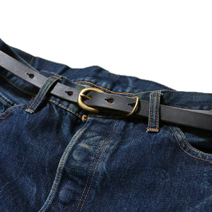 JELADO×BUTTON WORKS D-Buckle16mmHorweenCXL(Cromxcel®) LeatherBelt ジェラード × ボタンワークス ベルト（Gold×Black） [JDG02648]