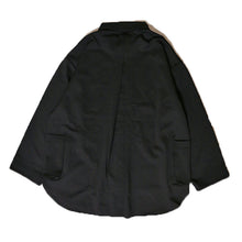 将图片加载到图库查看器，Porter Classic FRENCH JERSEY SHIRT JACKET ポータークラシック フレンチ ジャージ シャツジャケット（BLACK）[PC-006-3339]
