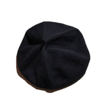 Load image into Gallery viewer, Porter Classic H/W KNIT BERET (TRICOLORE)  ポータークラシック ハンドワークニットベレー （トリコロール）（BLACK）[PC-011-2051]
