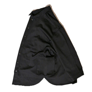 Porter Classic FRENCH JERSEY SHIRT JACKET ポータークラシック フレンチ ジャージ シャツジャケット（BLACK）[PC-006-3339]